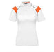 Ladies Score Golf Shirt - White Red Only-2XL-Orange-O