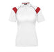 Ladies Score Golf Shirt - White Red Only-2XL-White With Red-WR