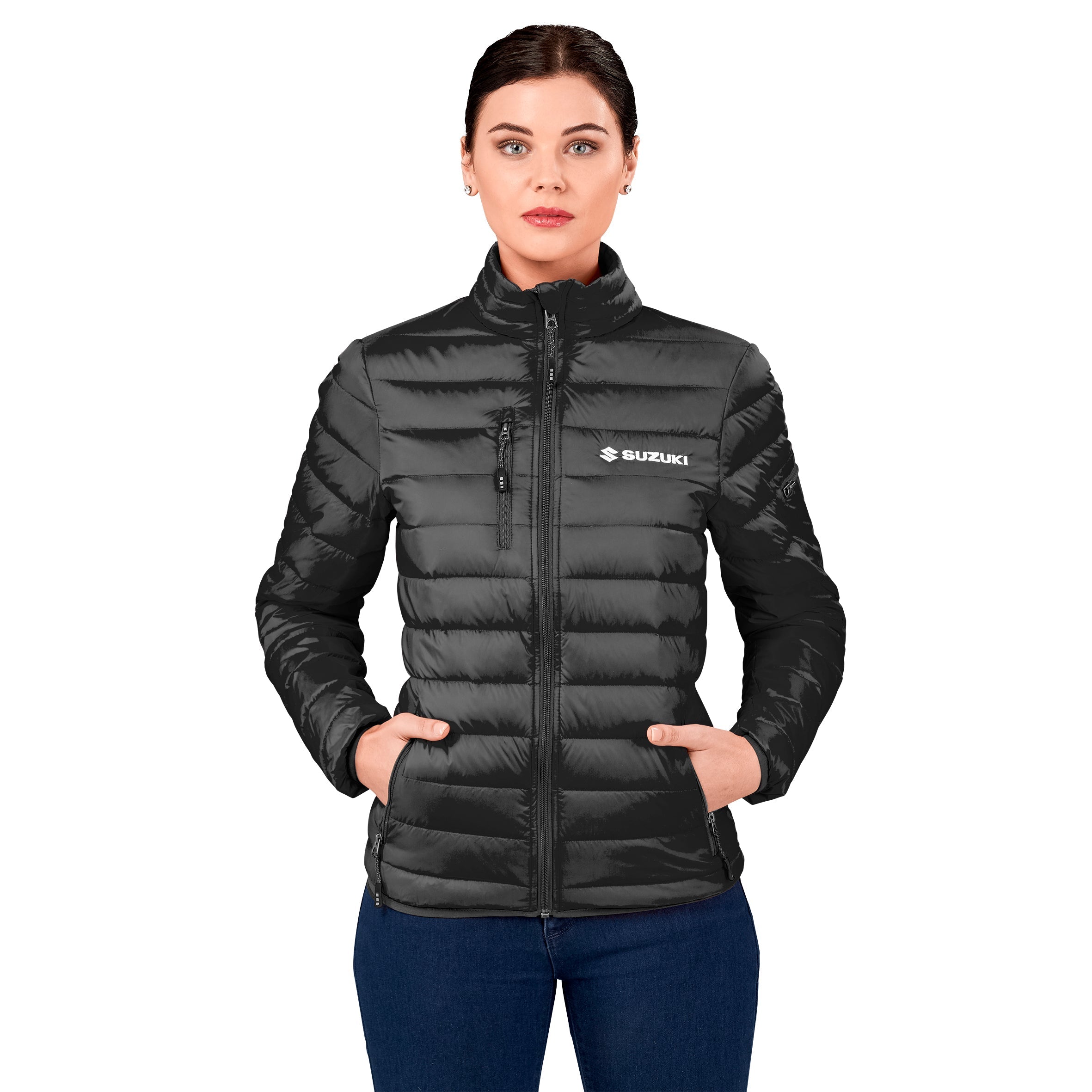 Ladies Scotia Light Down Jacket-L-Black-BL