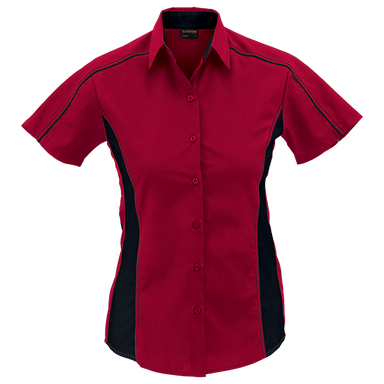 Ladies Seattle Blouse  Red/Black / SML / Last Buy - 