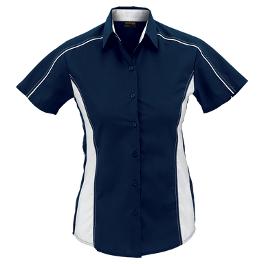 Ladies Seattle Blouse  Navy/White / SML / Last Buy -