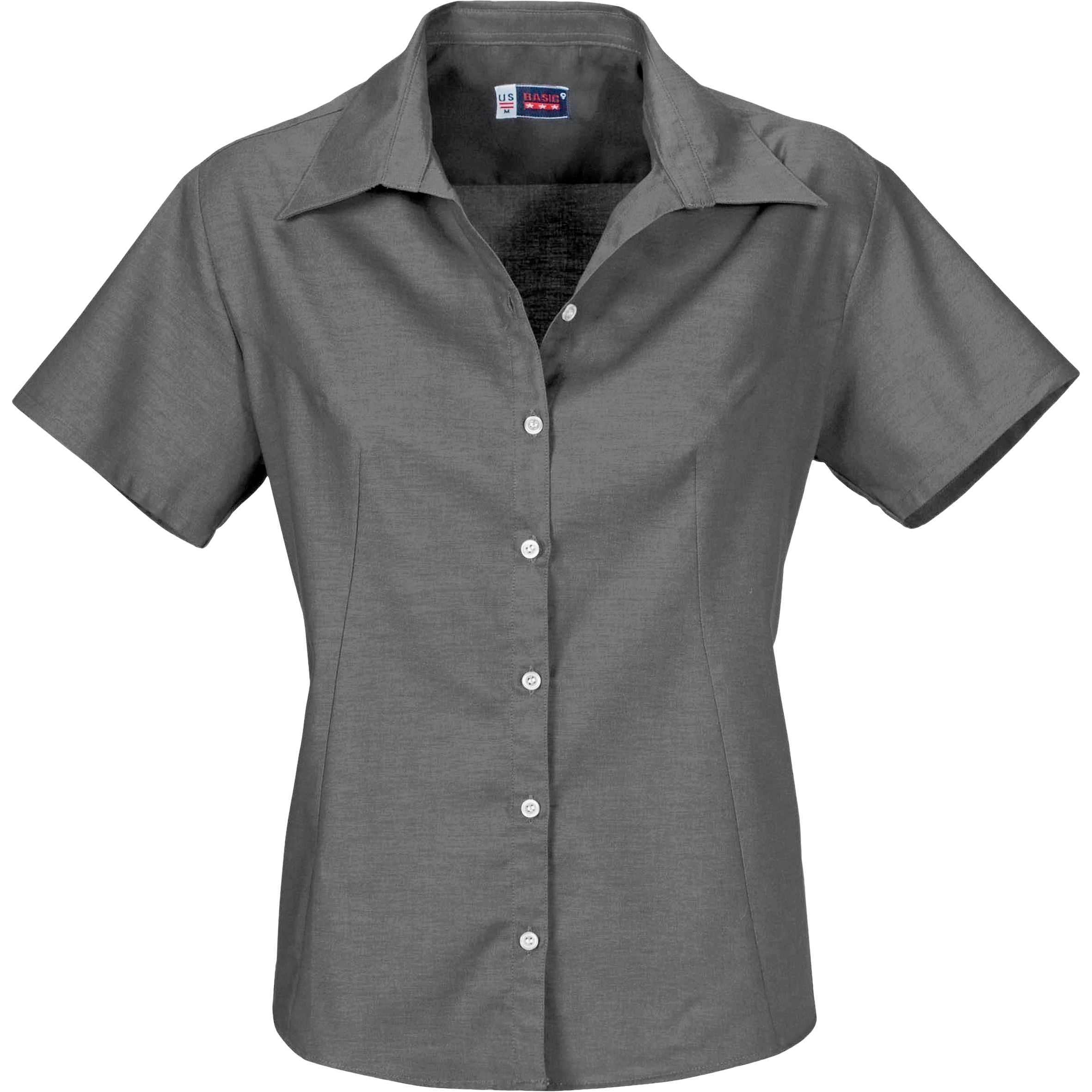 Ladies Short Sleeve Aspen Shirt-2XL-Grey-GY