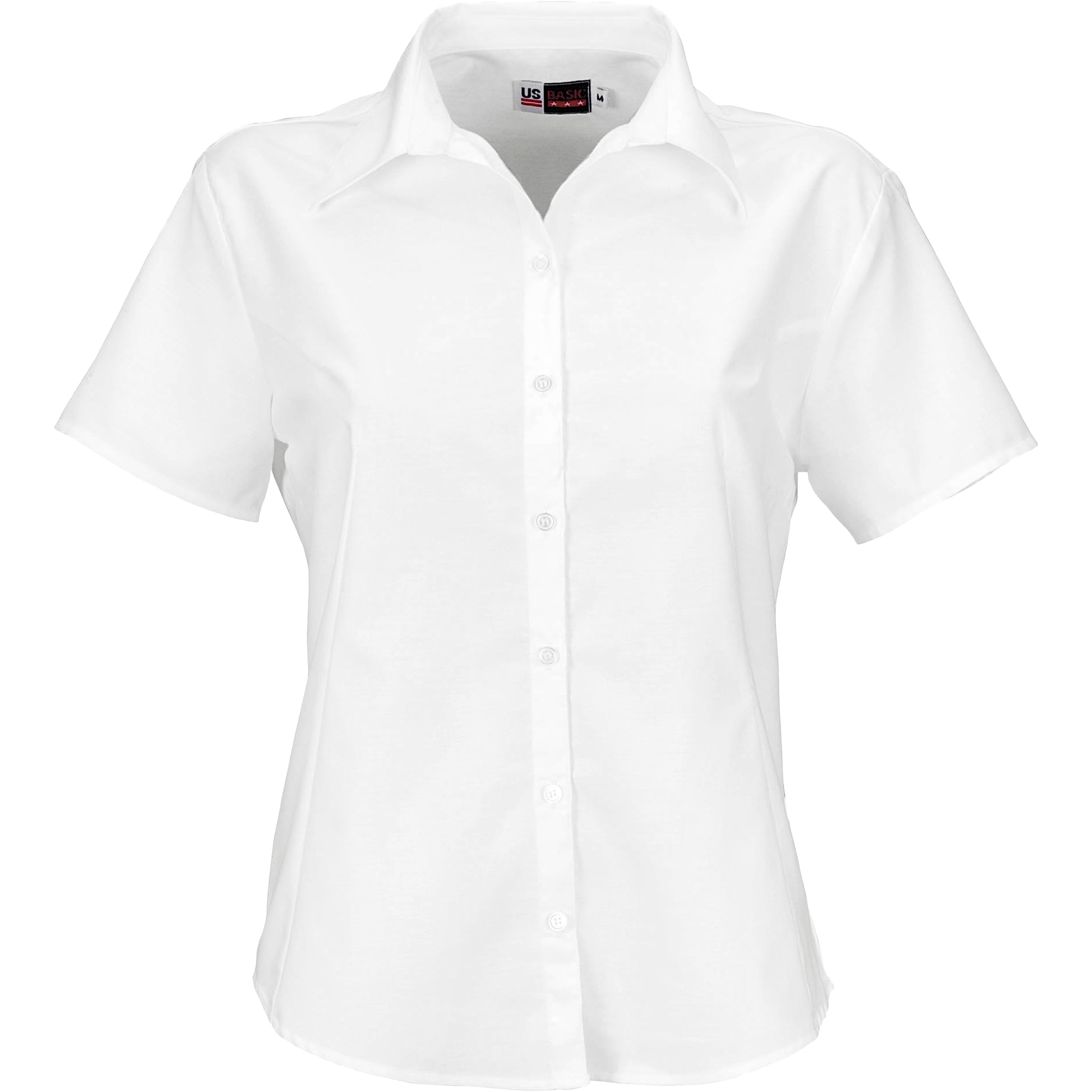 Ladies Short Sleeve Aspen Shirt-2XL-White-W