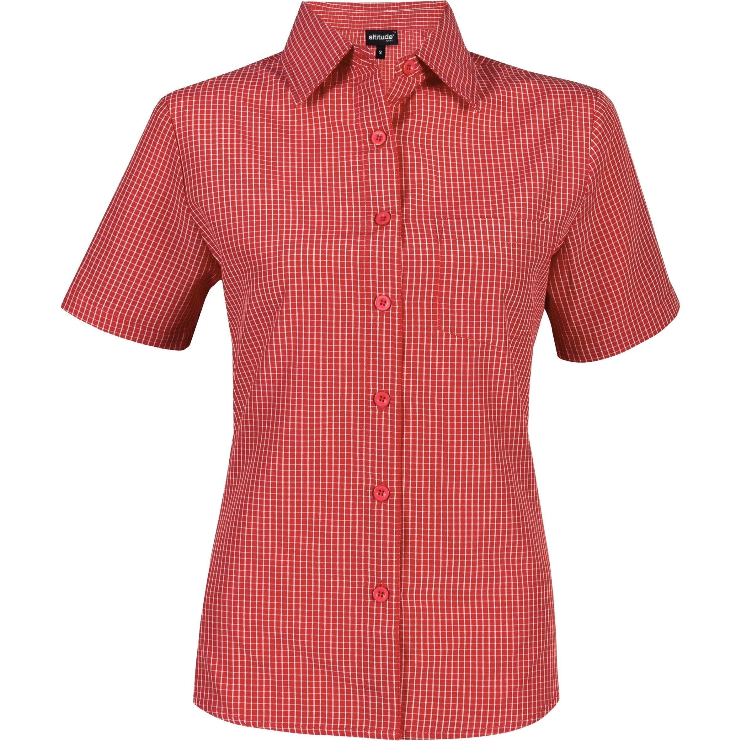 Ladies Short Sleeve Cedar Shirt - Red Only-