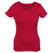 Ladies Slub V Neck T-Shirt  Red / XS / Last Buy - 