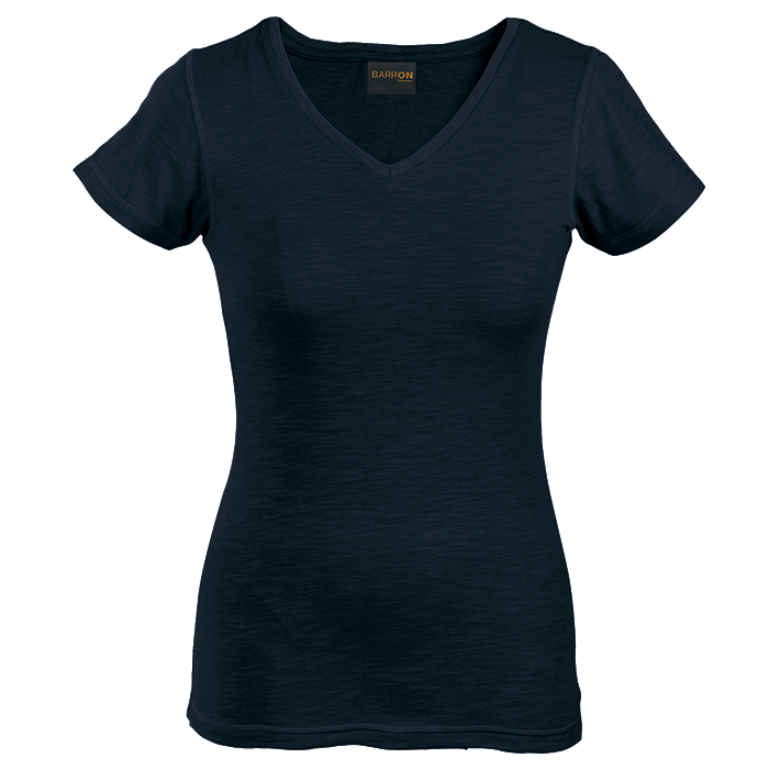 Ladies Slub V Neck T-Shirt - T-Shirts