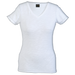 Ladies Slub V Neck T-Shirt  White / XS / Last Buy 