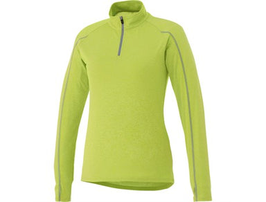 Ladies Taza 1/4 Zip Sweater - Lime