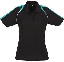 Ladies Triton Golf Shirt - Black Yellow Only-