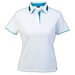 Ladies Vitality Golfer White/Blue/Black / XS / Regular - Golf Shirts