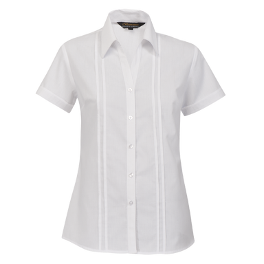 Ladies Vogue Blouse Short Sleeve  White / SML / Last