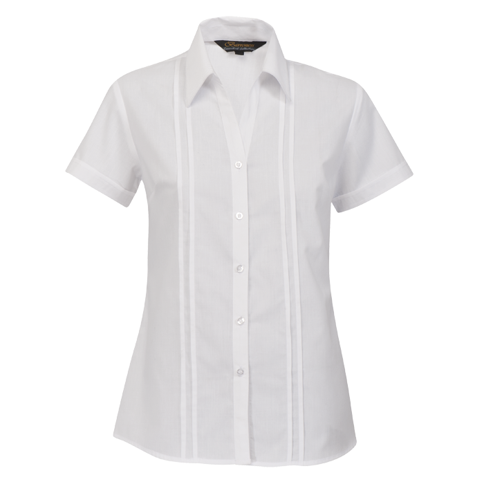 Ladies Vogue Blouse Short Sleeve  White / SML / Last