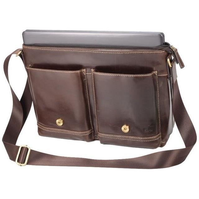 Leather Trendy Messenger Bag | Brown-Messenger Bags