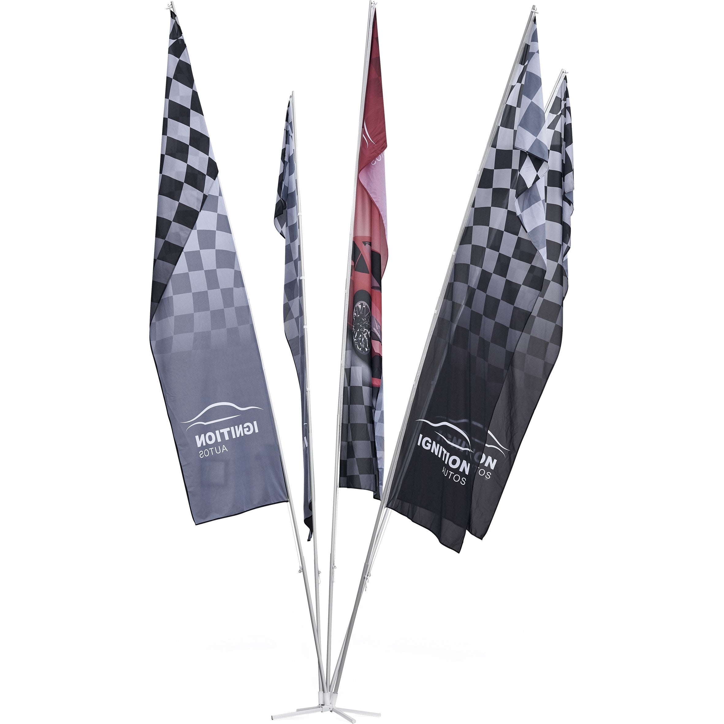 Legend Sublimated 5-Flag Fountain 6m - Large-