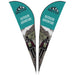 Legend 4M Sublimated Sharkfin Double-Sided Flying Banner - 1 complete unit-Banners