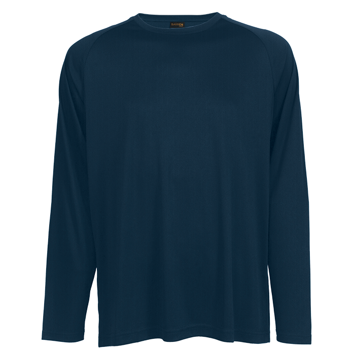 Long Sleeve Polyester T-Shirt Navy / SML / Regular - 