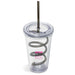 Malibu Tumbler & Twisty Straw Charcoal / C