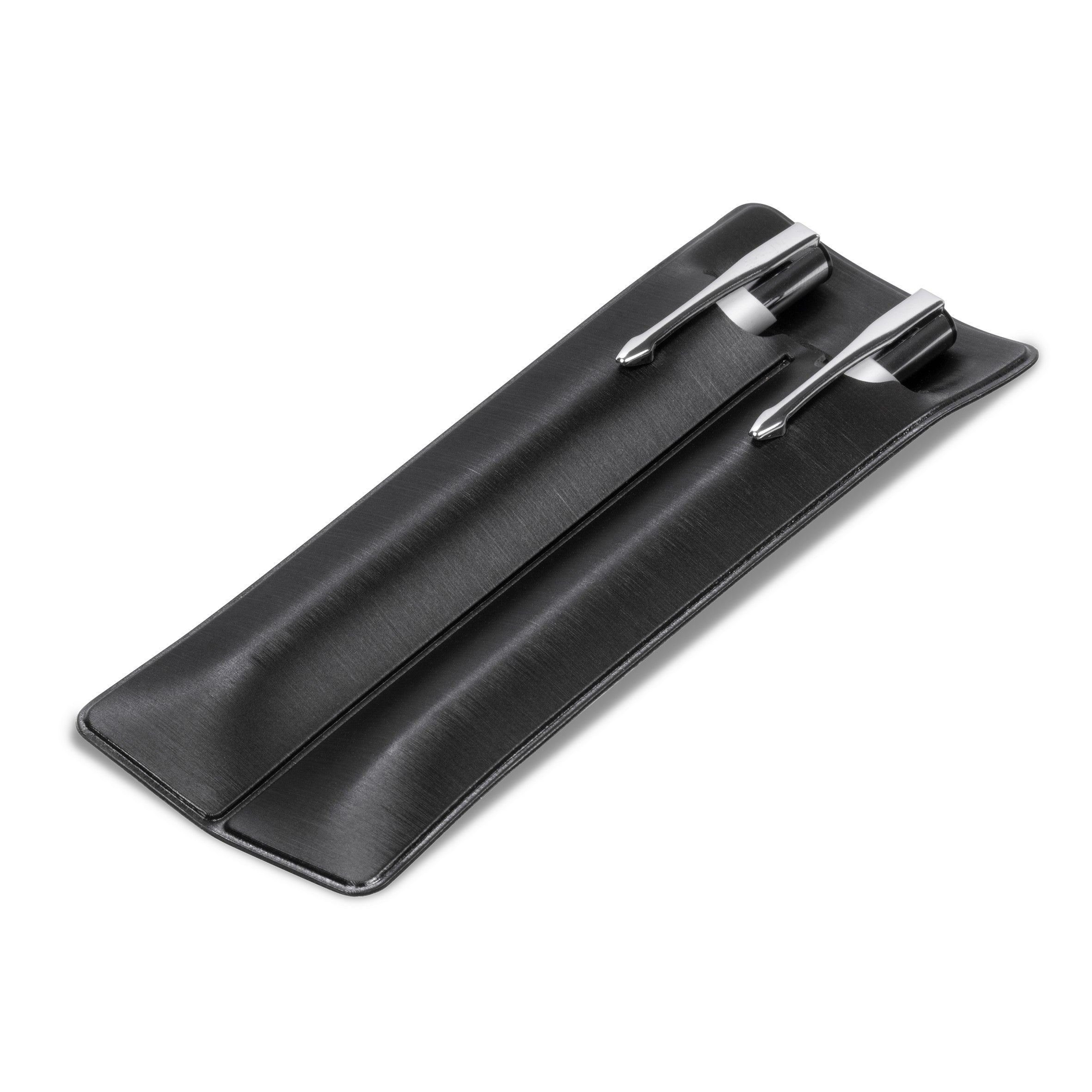 Marvin Double Pen Pouch (excludes pens)-Black-BL