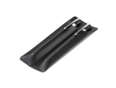 Marvin Double Pen Pouch (excludes pens)-Black-BL