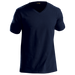 Mens 170g Slim Fit V-Neck T-Shirt Navy / XS / Regular - T-Shirts