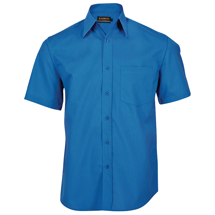 Mens Basic Poly Cotton Lounge Short Sleeve - Shirts-Corporate