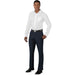 Mens Cambridge Flat Front Pants - Black Only-28-Navy-N