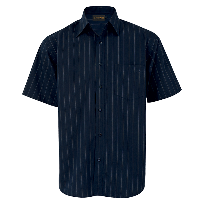 Mens Civic Lounge Short Sleeve Navy/White / SML / Regular - Shirts-Corporate