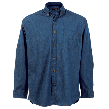 Mens Denver Denim Shirt Long Sleeve  Dark / SML / 