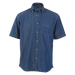 Mens Denver Denim Shirt Short Sleeve Dark / SML / Regular - Shirts-Corporate