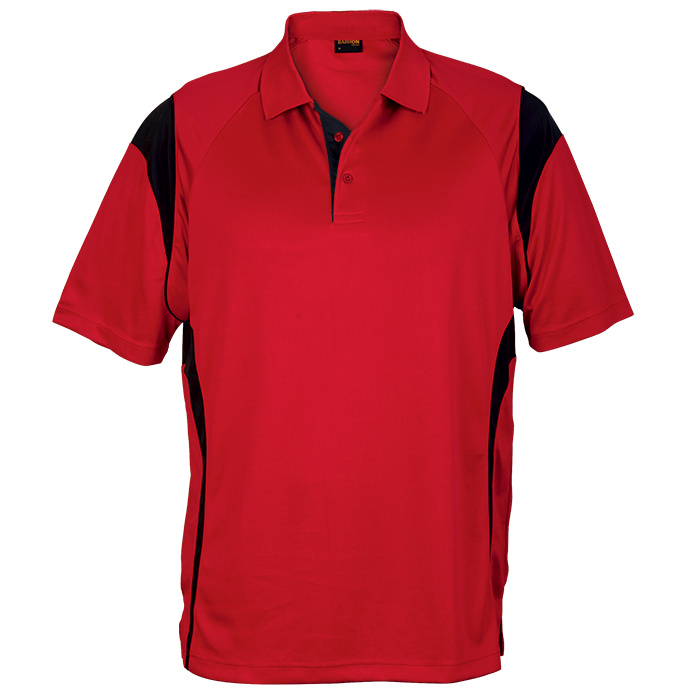 Mens Eclipse Golfer Red/Black / SML / Last Buy - Golf Shirts