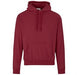 Mens Essential Hooded Sweater-L-Red-R