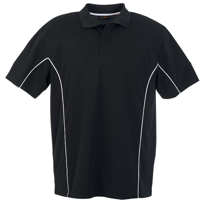 Mens Excel Golfer Black/White / SML / Regular - Golf Shirts