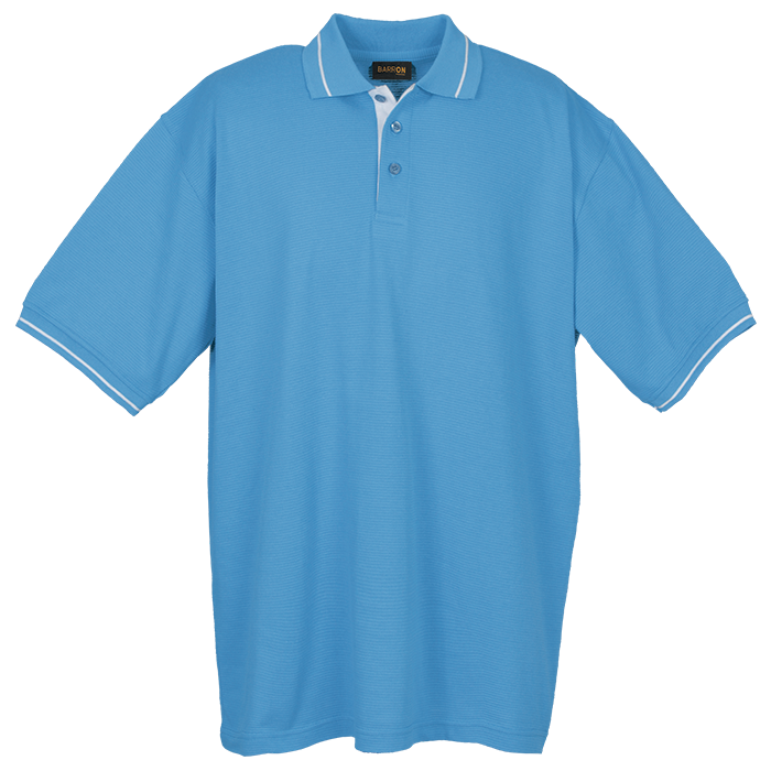 Mens Field Golfer Sky/White / SML / Last Buy - Golf Shirts