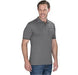 Mens Ash Golf Shirt-L-Black-BL