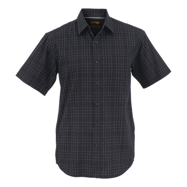 Mens Hamilton Check Lounge Short Sleeve  Black / SML