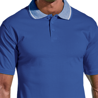 Mens Jacquard Collar Golf Shirt - Shirts