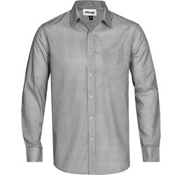 Mens Long Sleeve Birmingham Shirt - Navy Only-L-Grey-GY