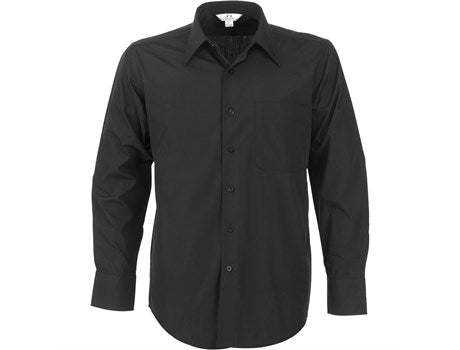 Mens Long Sleeve Metro Shirt - Grey Only-