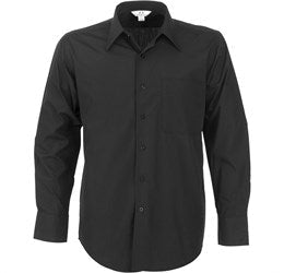 Mens Long Sleeve Metro Shirt - Grey Only-