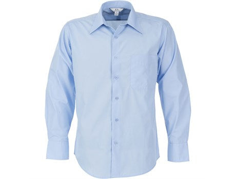 Mens Long Sleeve Metro Shirt - Grey Only-