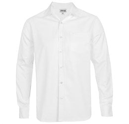 Mens Long Sleeve Seattle Twill Shirt - White Only-2XL-White-W