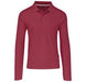 Mens Long Sleeve Zenith Golf Shirt - White Only-L-Red-R