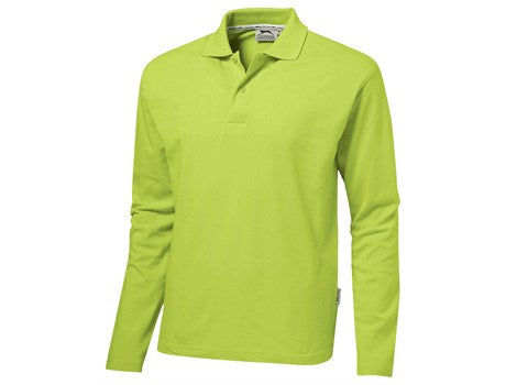 Mens Long Sleeve Zenith Golf Shirt - White Only-