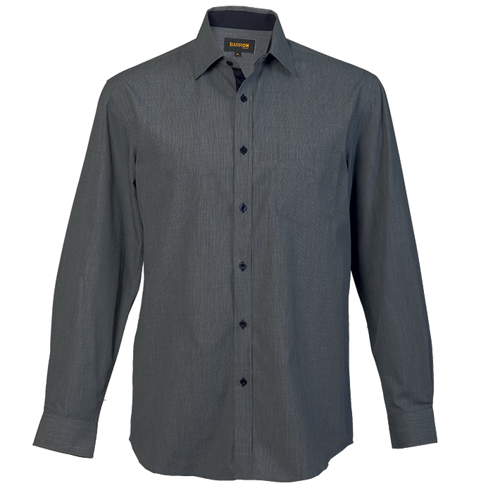 Mens Madison Lounge Long Sleeve Grey / SML / Regular - Shirts-Corporate