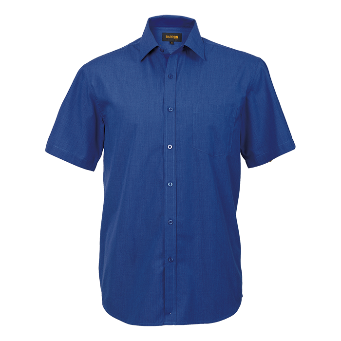 Mens Madison Lounge Short Sleeve Royal / SML / Regular - Shirts-Corporate