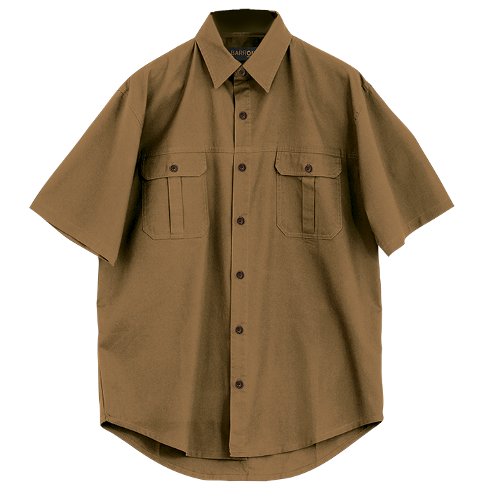 Mens Plain Bush Shirt - Shirts-Outdoor