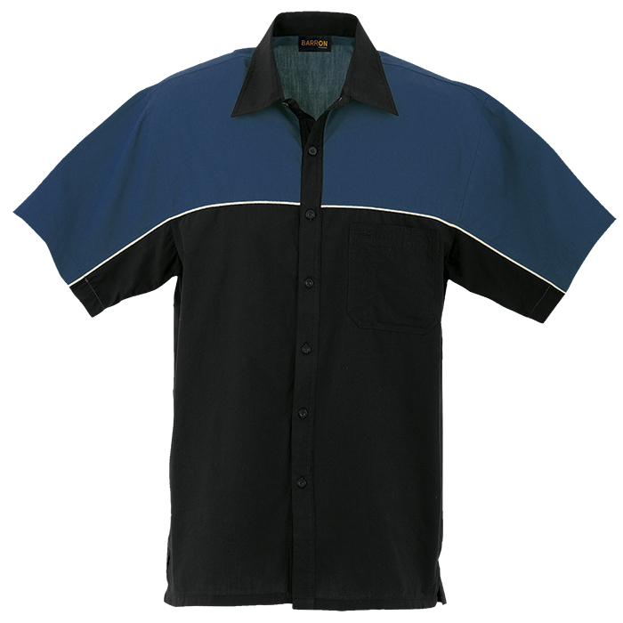 Mens Racing Pit Shirt Royal/Black / SML / Regular - Shirts-Racing