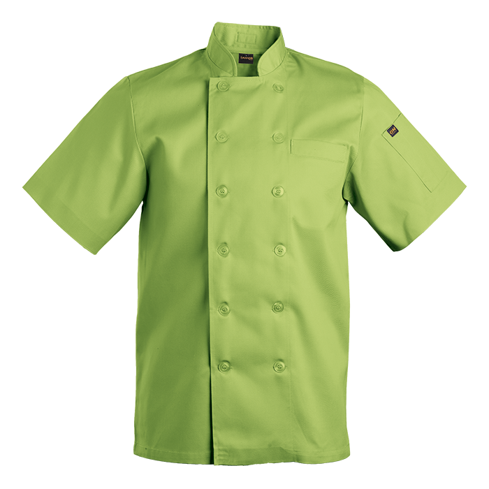 Mens Savona Short Sleeve Chef Jacket  Lime / XS / 