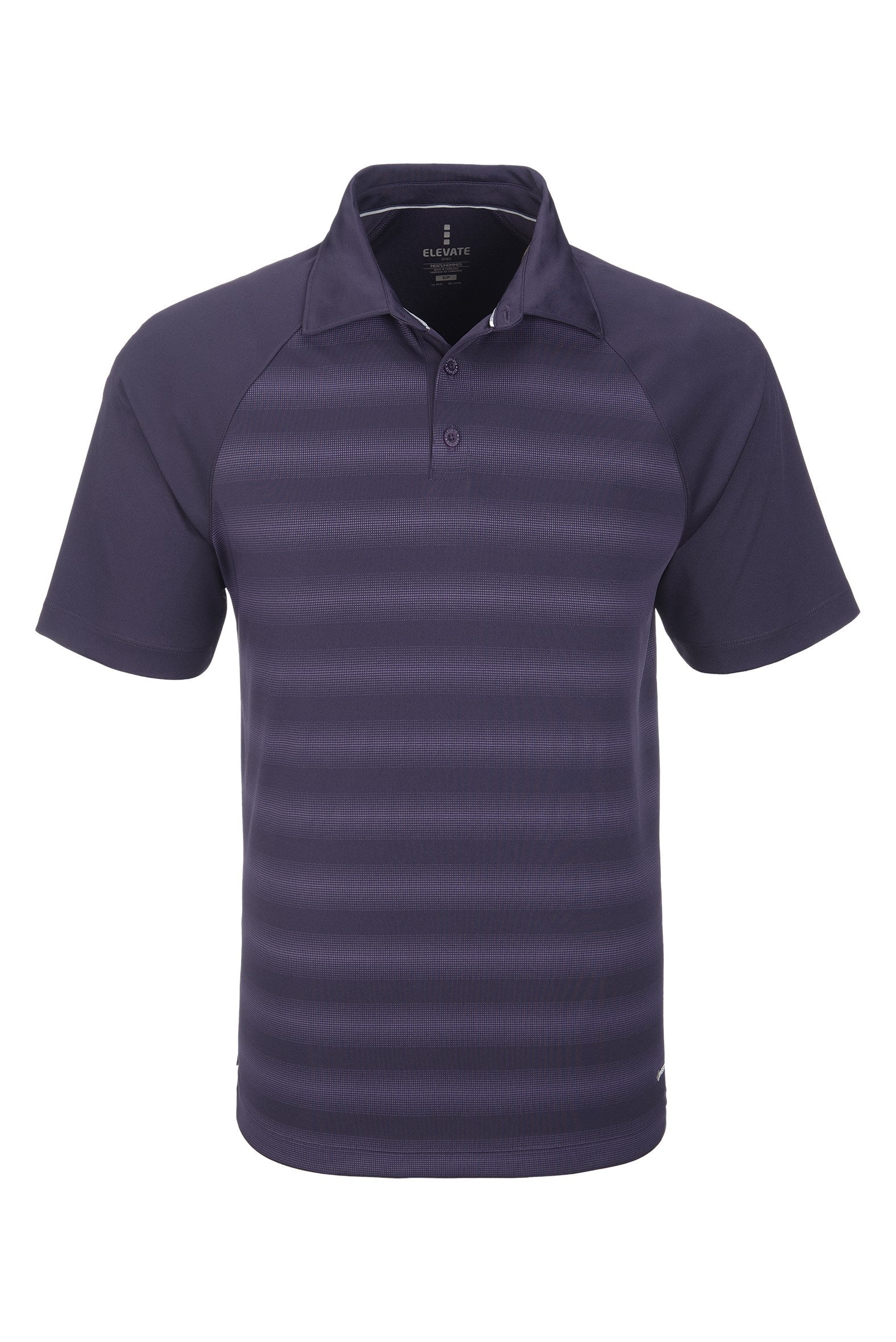 Mens Shimmer Golf Shirt - Black Only-2XL-Purple-P