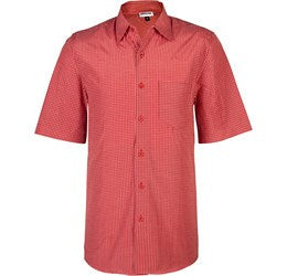 Mens Short Sleeve Cedar Shirt - Red Only-2XL-Red-R